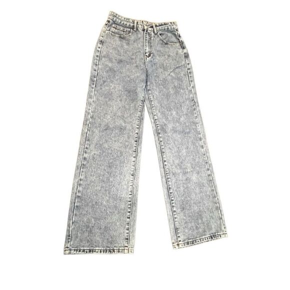 Wide Leg High Waisted Baggy Fit Women's Jeans Size 6 - Picture 1 of 4